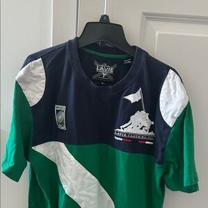 Kids Green and Navy Shirt